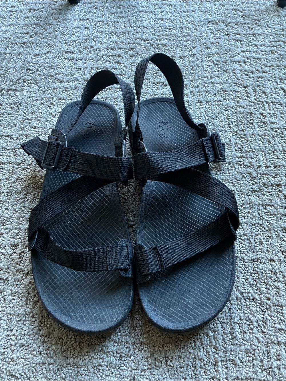 Chaco Black Classic Strap Sandals